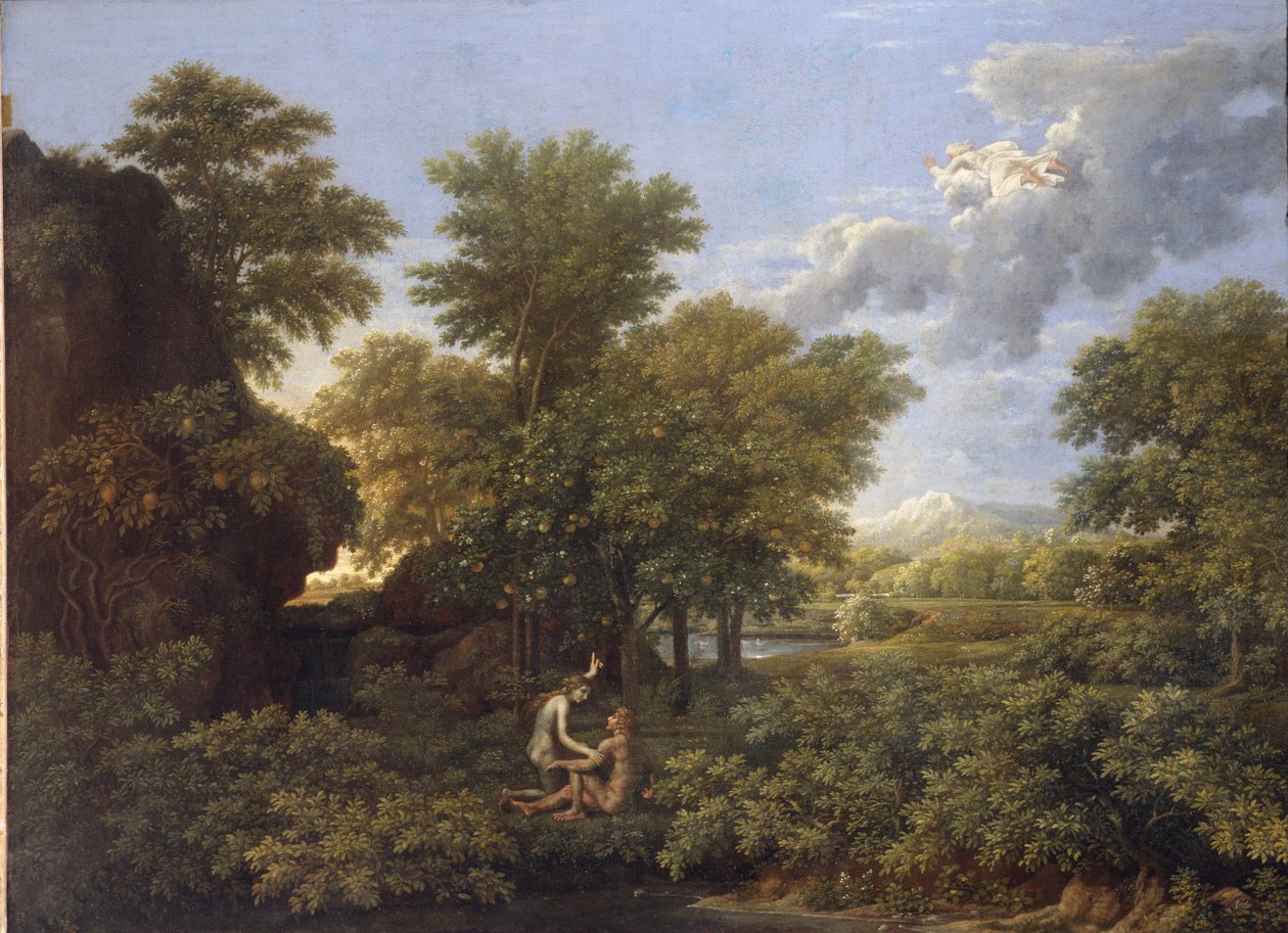 春天或地球的天堂 作者 尼古拉斯·普桑（Nicolas Poussin）