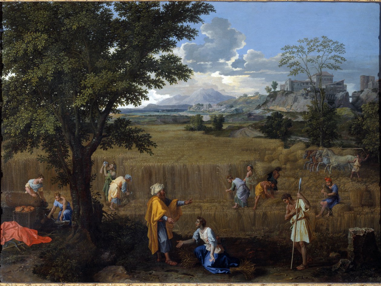夏天或露丝和波阿斯 作者 尼古拉斯·普桑（Nicolas Poussin）