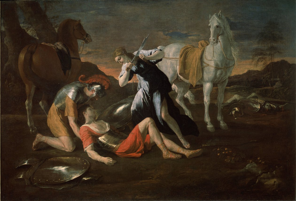 坦克雷德和埃尔米尼亚，1631年 作者 尼古拉斯·普桑（Nicolas Poussin）