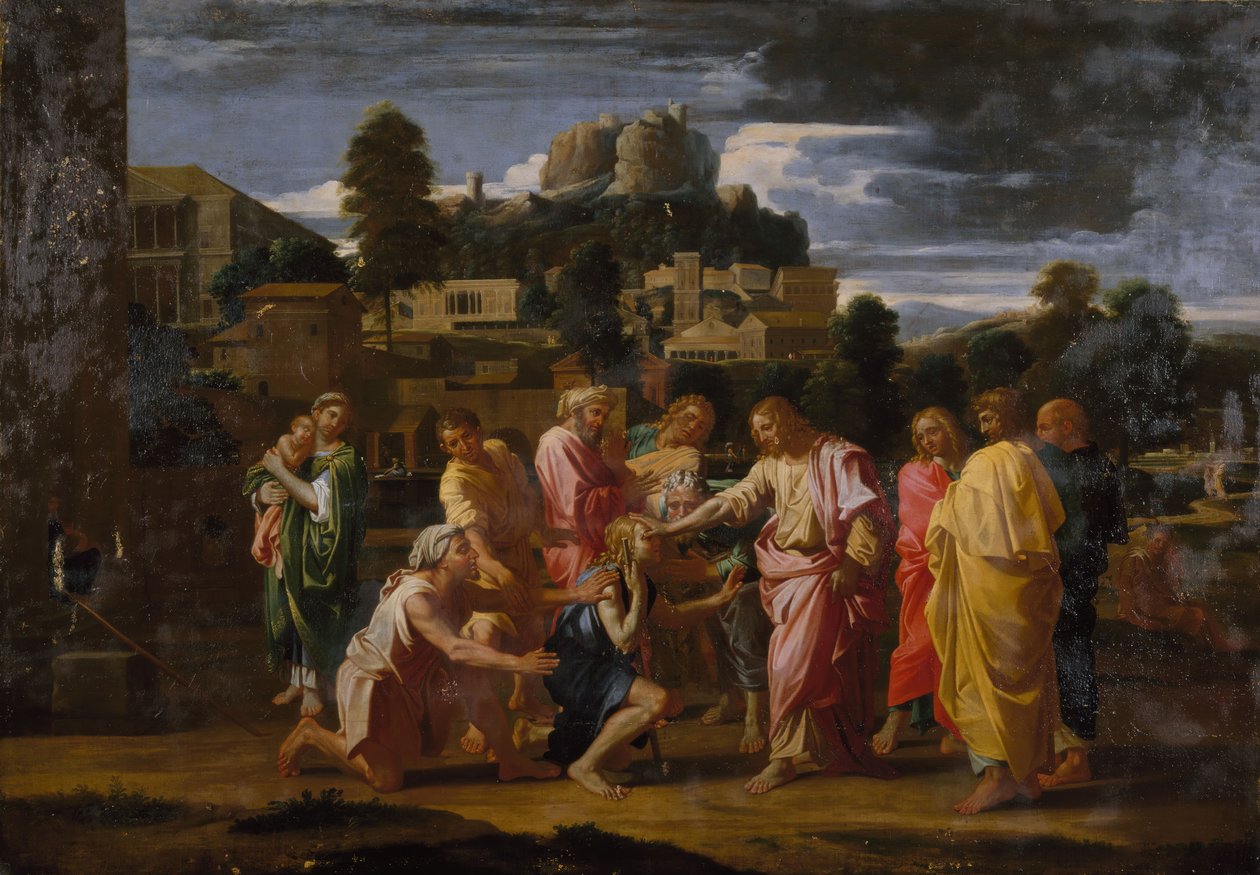 杰里科的盲人1650-1700年。 作者 尼古拉斯·普桑（Nicolas Poussin）