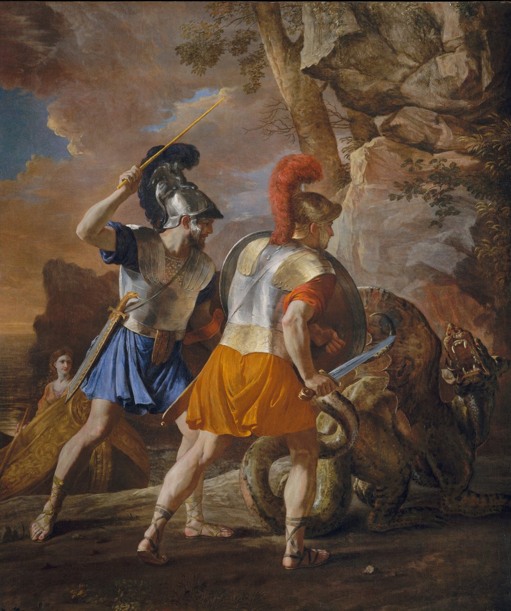 里纳尔多的同伴，约1633年（布面油画） 作者 尼古拉斯·普桑（Nicolas Poussin）