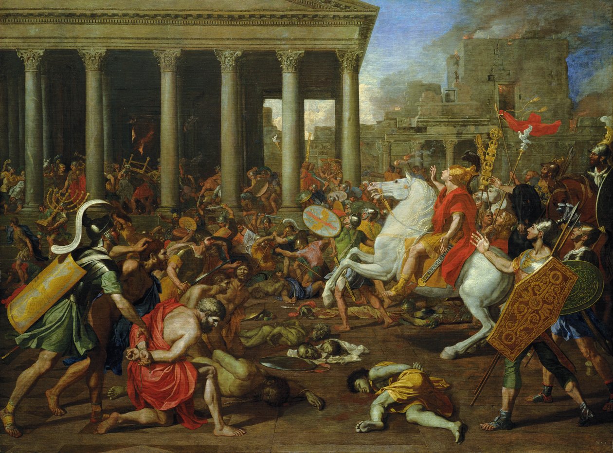 提图斯摧毁耶路撒冷圣殿，约 1638/39 年 作者 尼古拉斯·普桑（Nicolas Poussin）