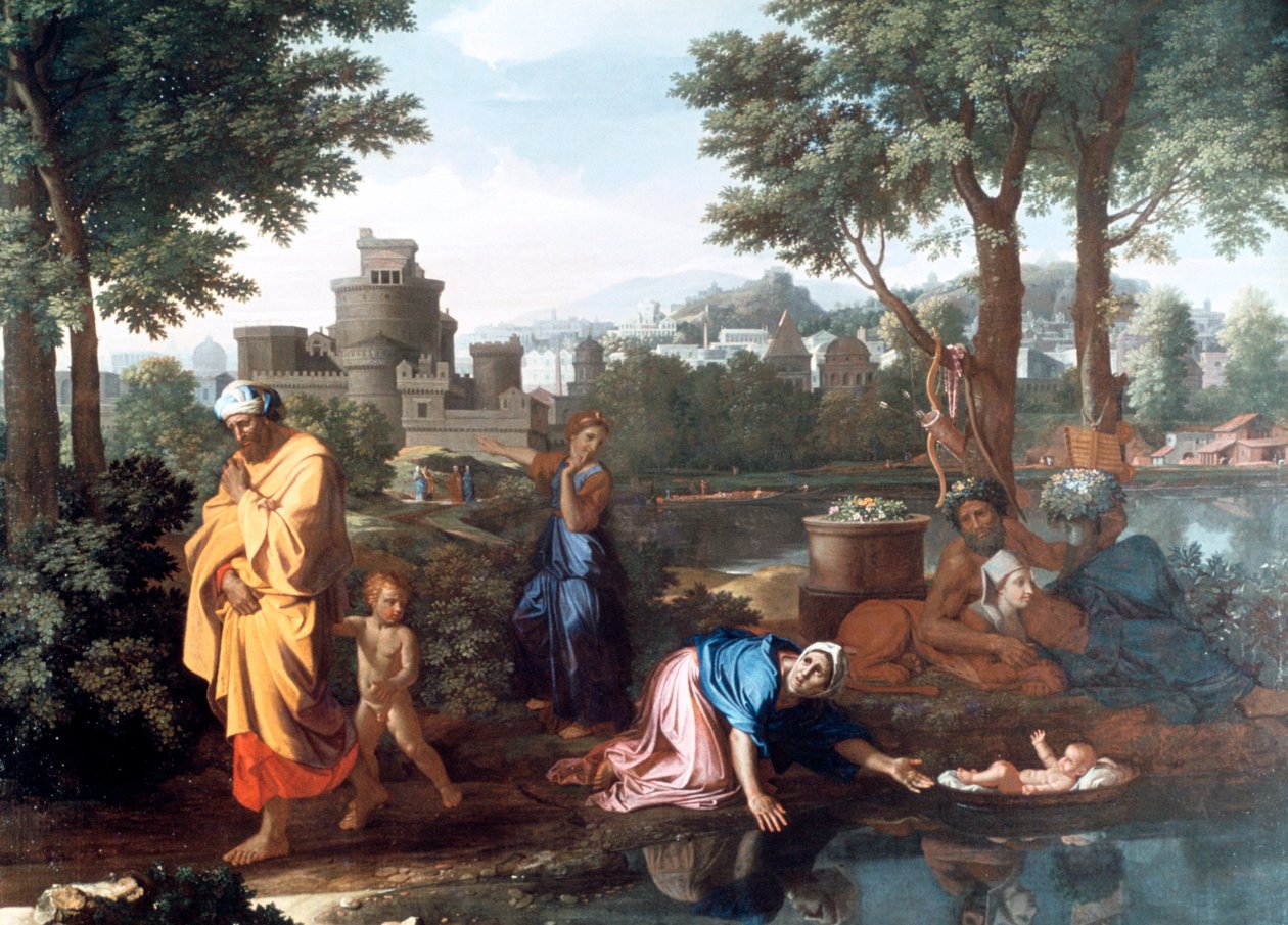 摩西博览会，1654年 作者 尼古拉斯·普桑（Nicolas Poussin）