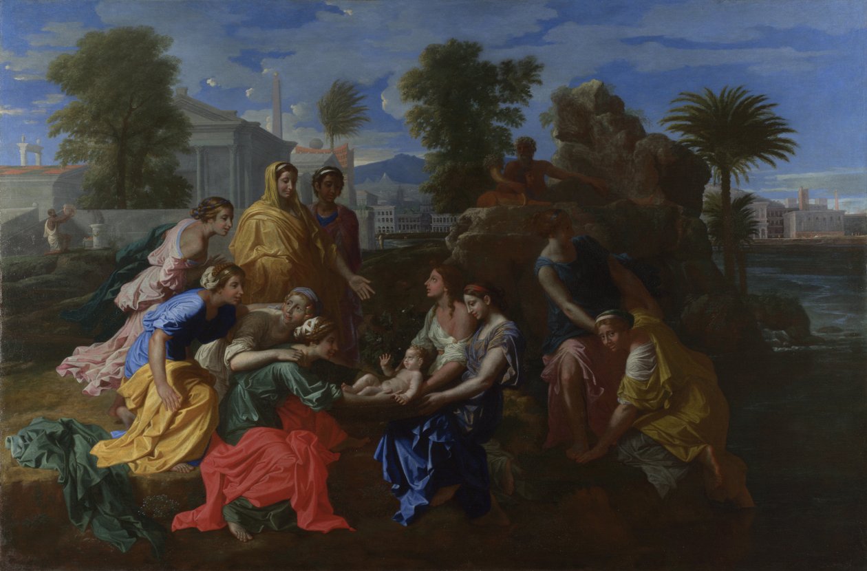 摩西的发现，1651年 作者 尼古拉斯·普桑（Nicolas Poussin）