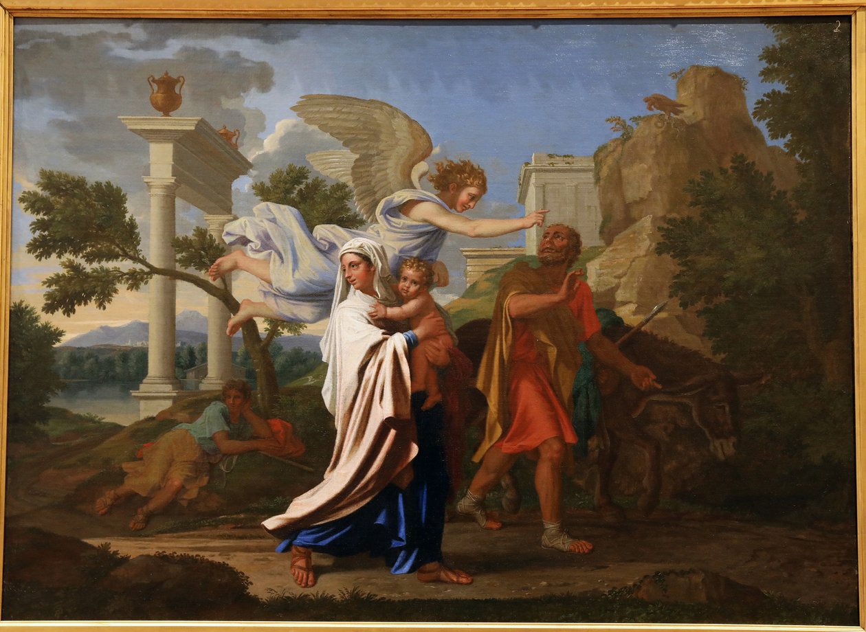 1657年飞往埃及的航班 作者 尼古拉斯·普桑（Nicolas Poussin）