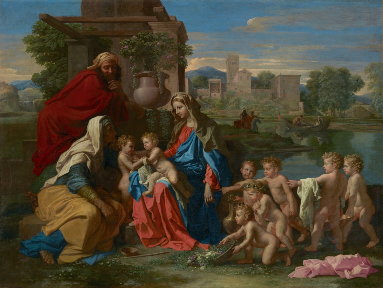 神圣家族》，约 1651 年（布面油画） 作者 尼古拉斯·普桑（Nicolas Poussin）