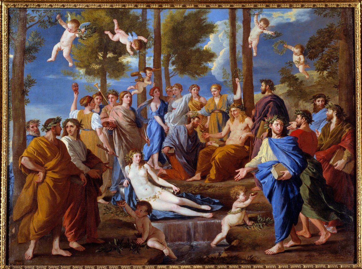 帕纳苏斯。缪斯女神木 作者 尼古拉斯·普桑（Nicolas Poussin）