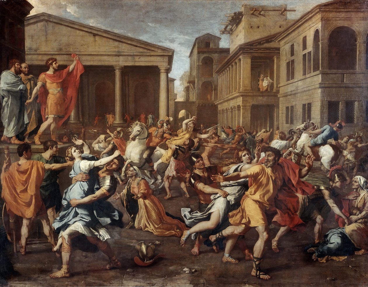萨宾妇女的强奸 作者 尼古拉斯·普桑（Nicolas Poussin）
