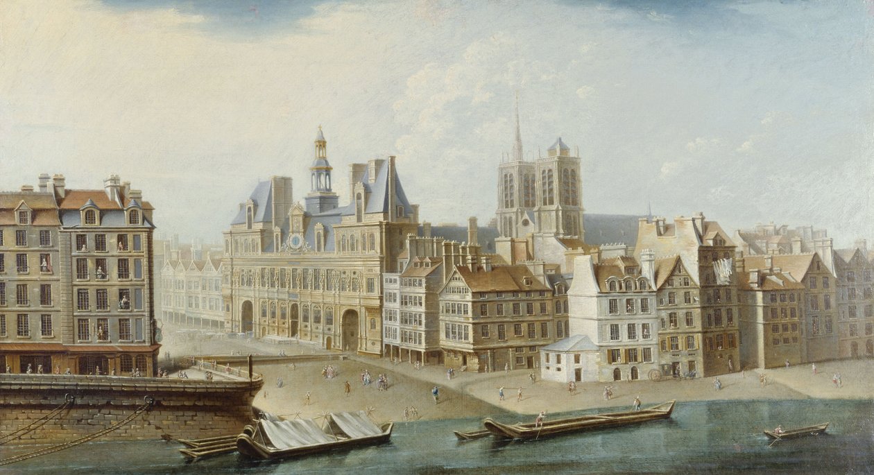 Hôtel de Ville 和 Place de Grève（现为 Hôtel de Ville 广场） 作者 尼古拉斯·拉格内（Nicolas Raguenet）