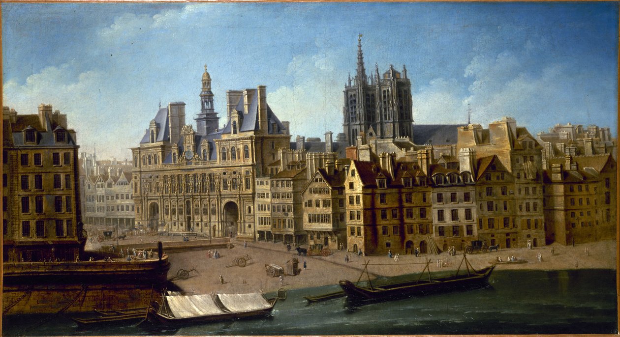 Hôtel de Ville 和 Place de Grève（现为 Hôtel de Ville 广场） 作者 尼古拉斯·拉格内（Nicolas Raguenet）