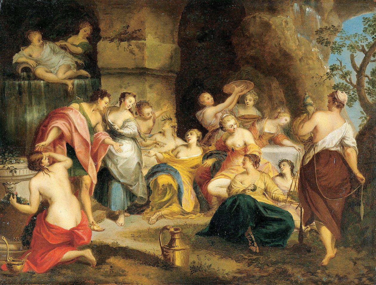 卡利普索岛上的Telemachus 作者 尼古拉斯·维勒格尔斯