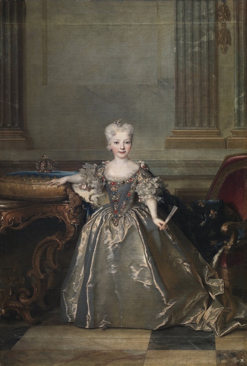 西班牙Infanta Mariana维多利亚，1724年 作者 尼古拉斯·德·拉吉利埃