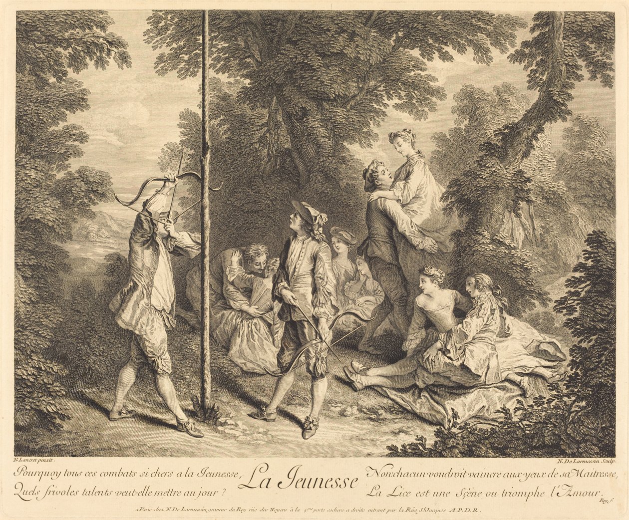 青年 作者 Nicolas de Larmessin IV 在 Nicolas Lancret 之后
