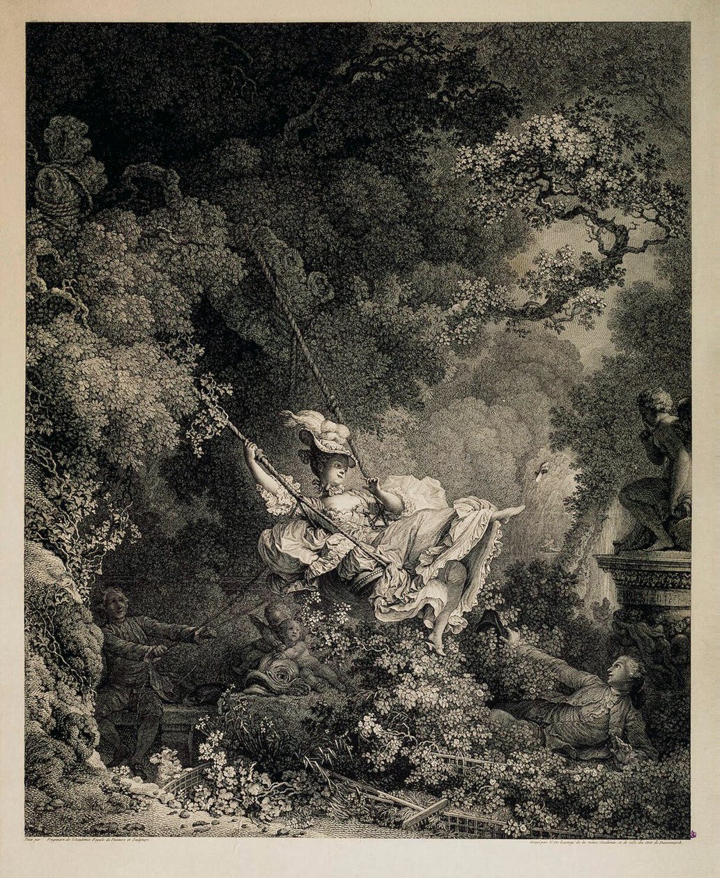 摆动的幸运机会，1782年。   作者 尼古拉斯·德·劳奈