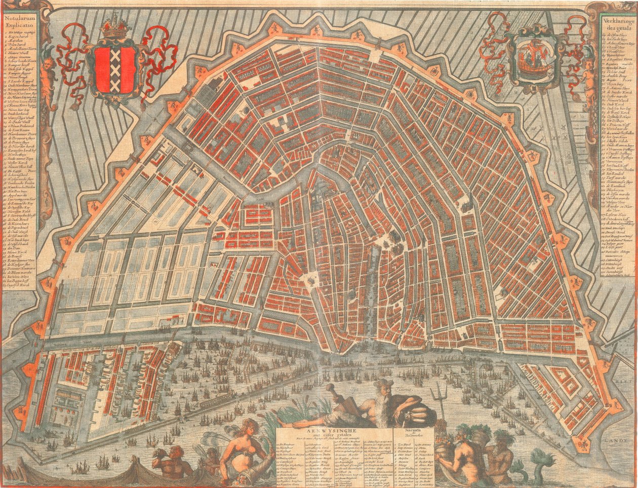 1692年阿姆斯特丹地图 作者 尼古拉斯·维舍