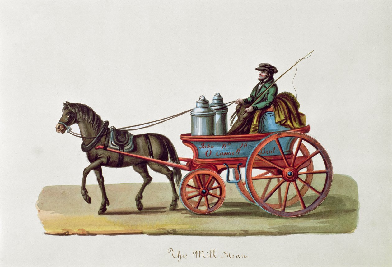 牛奶人，1840-44 作者 尼科利诺·卡尔约（Nicolino Calyo）