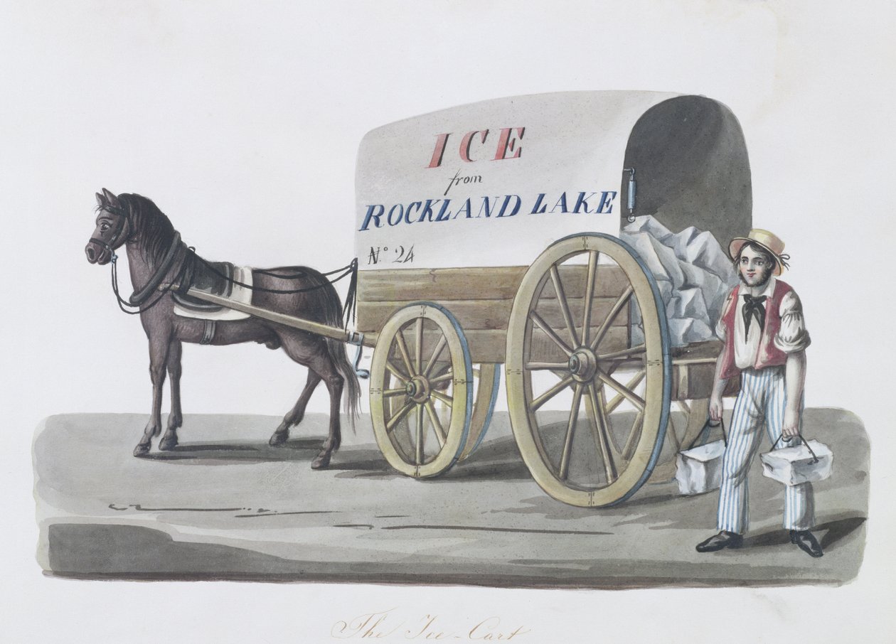 冰车，1840-48 作者 尼科利诺·卡尔约（Nicolino Calyo）