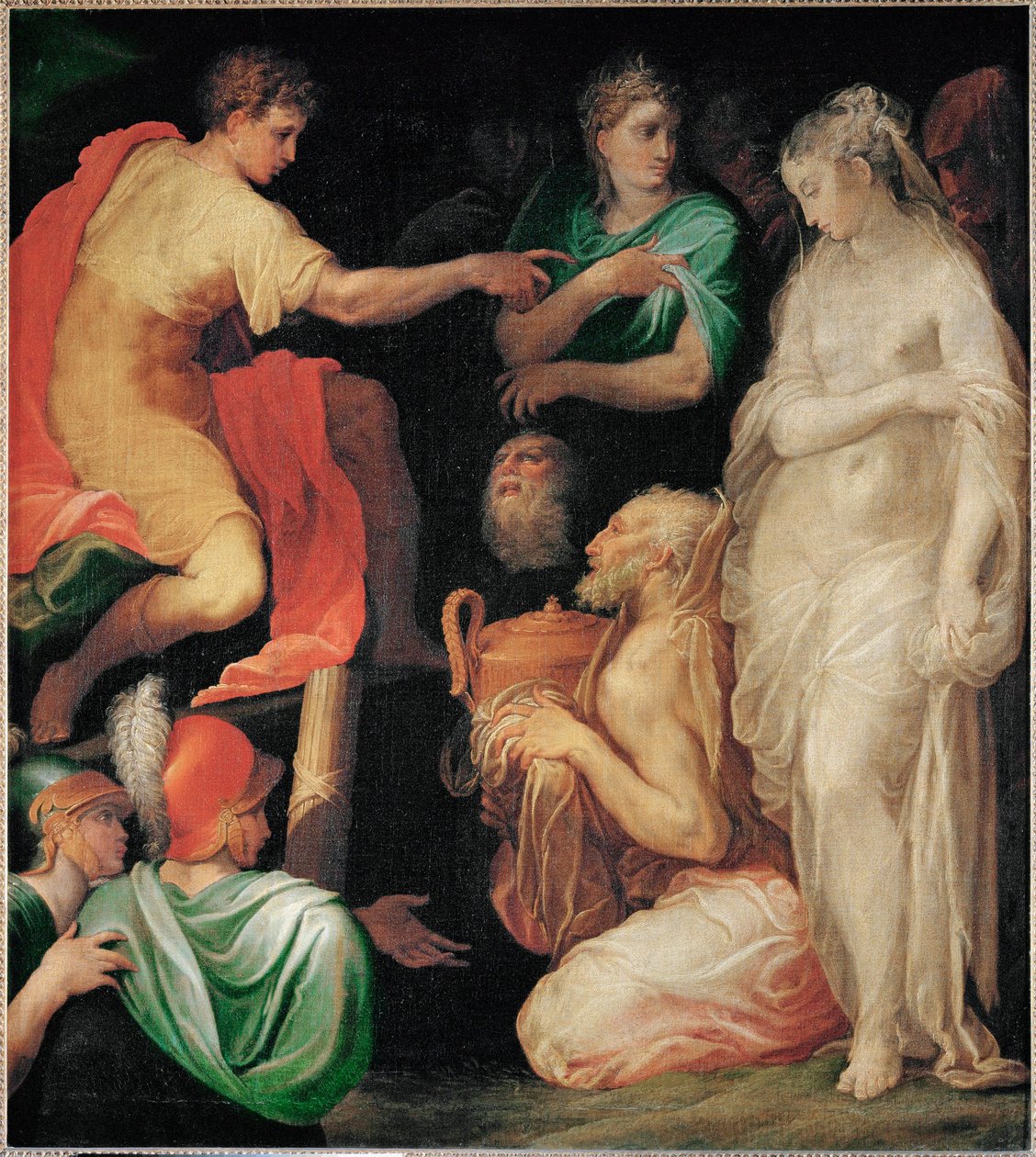 La continence de Scipio - 西庇阿的节欲... 作者 Nicolò dell 'Abate
