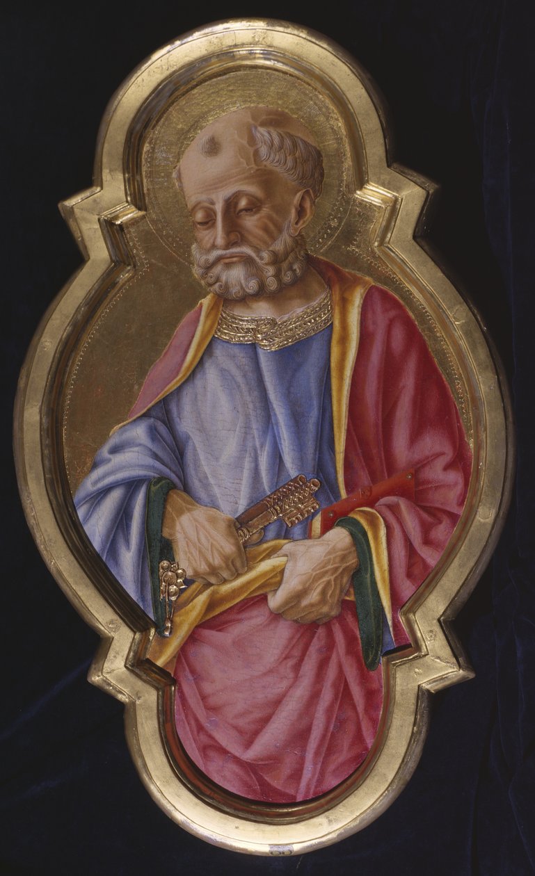圣彼得，c.1480-85 作者 Nicolo di Maestro Antonio dAncona