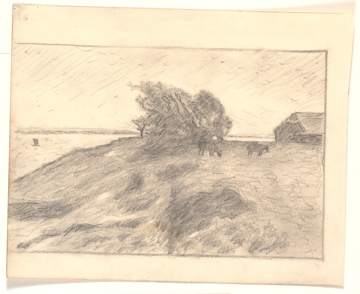 Vejbjerggaard 和 Venø 的景观 作者 尼尔斯·雅各布·雅各布森·比耶尔