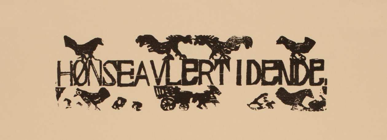 Hønseavlertidende" 的主要标题 作者 尼尔斯尼尔森