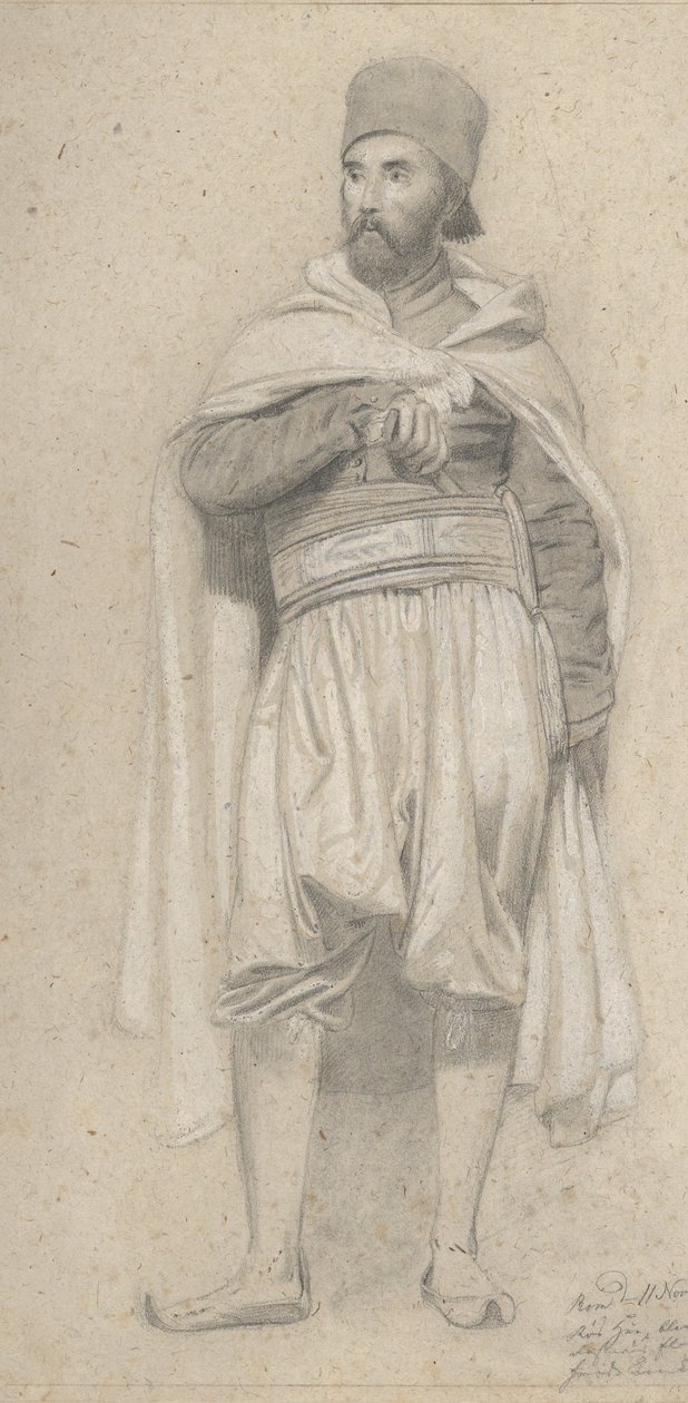 一个土耳其战士，1843年。 作者 尼尔斯·西蒙森