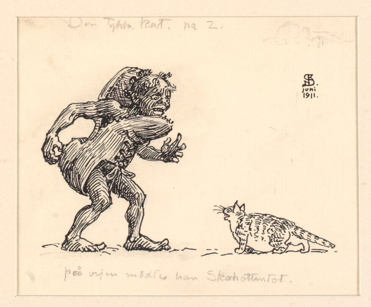 肥猫》插图 作者 尼尔斯·斯科夫加德