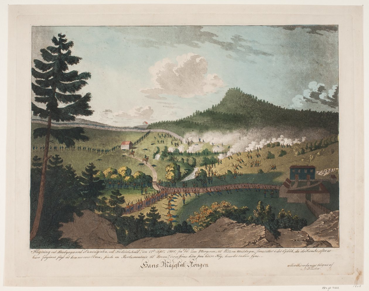 埃宁达伦 Berbyegaard 的围栏，作者 Frederichshald，1808 年 9 月 12 日 作者 尼尔斯·特鲁斯列夫