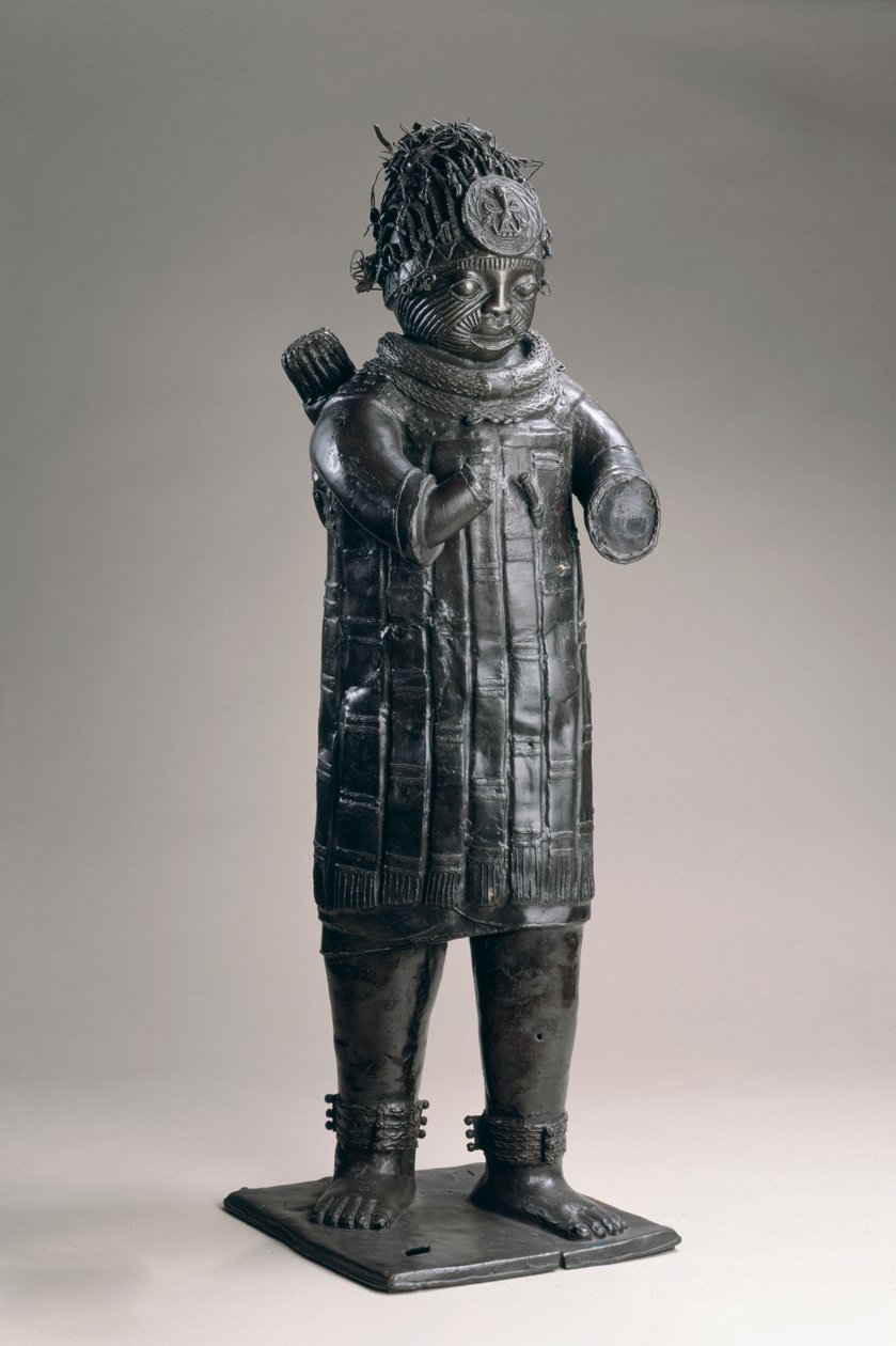 Bowman，Tsoede，14至15世纪（锡青铜） 作者 尼日利亚文