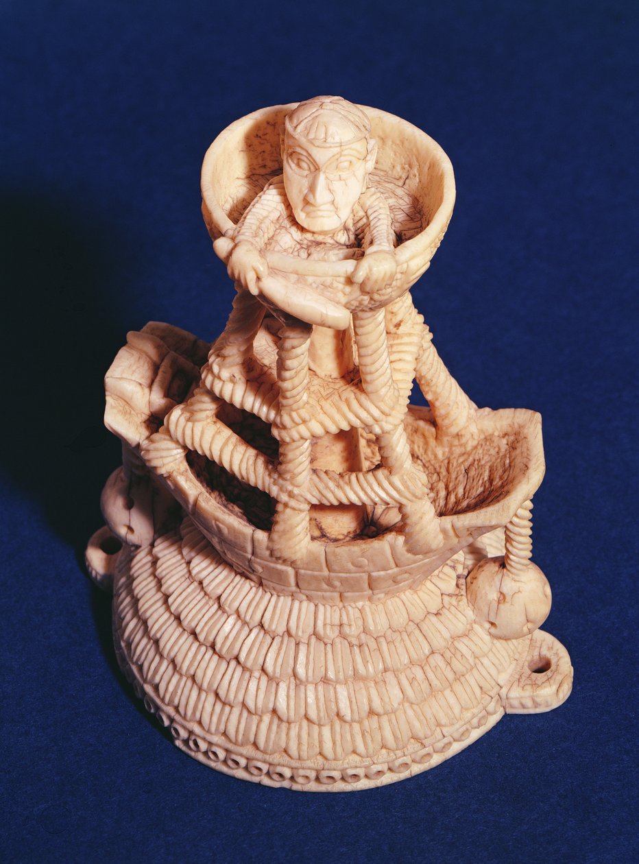 尼日利亚纹章船大师盐窖的顶部，Bini-Portuguese，c.1525-1600 作者 尼日利亚文