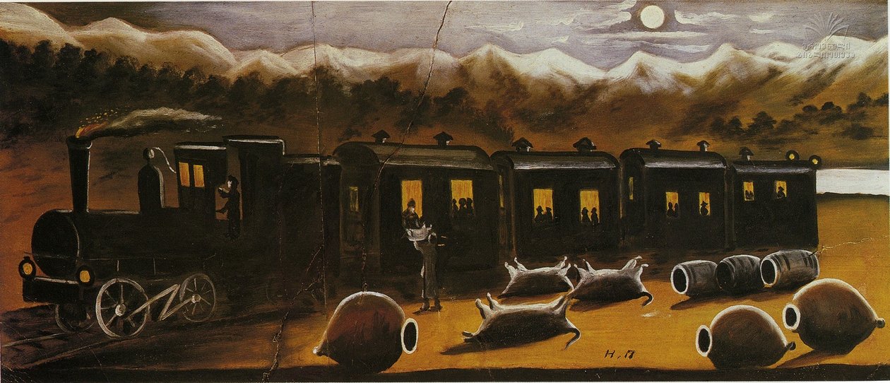 卡赫季亚火车 作者 尼可·皮罗斯曼尼（Niko Pirosmani）