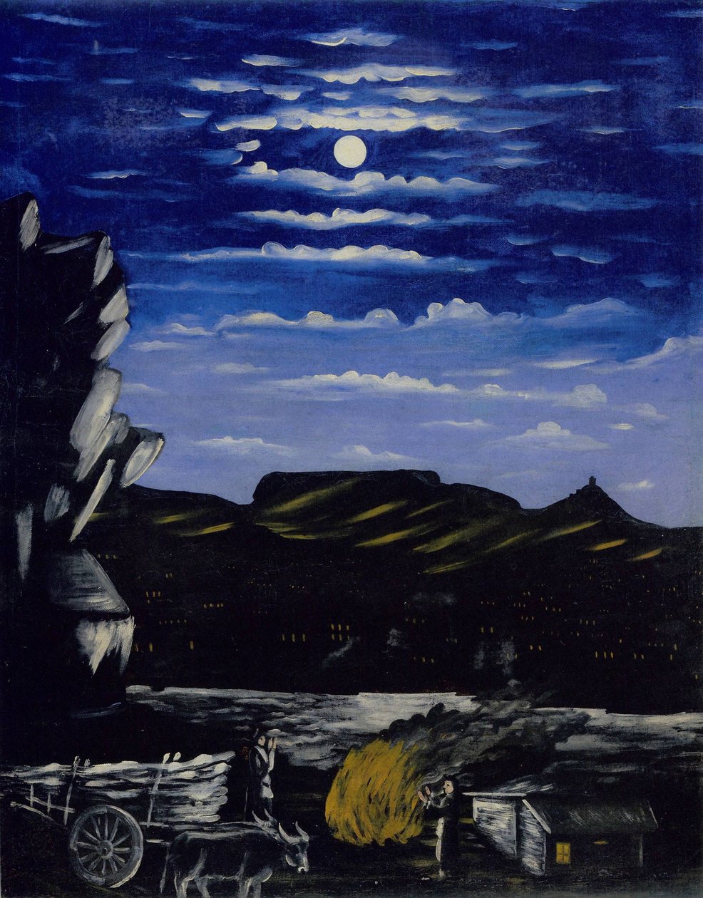 阿森纳山夜景 作者 尼可·皮罗斯曼尼（Niko Pirosmani）