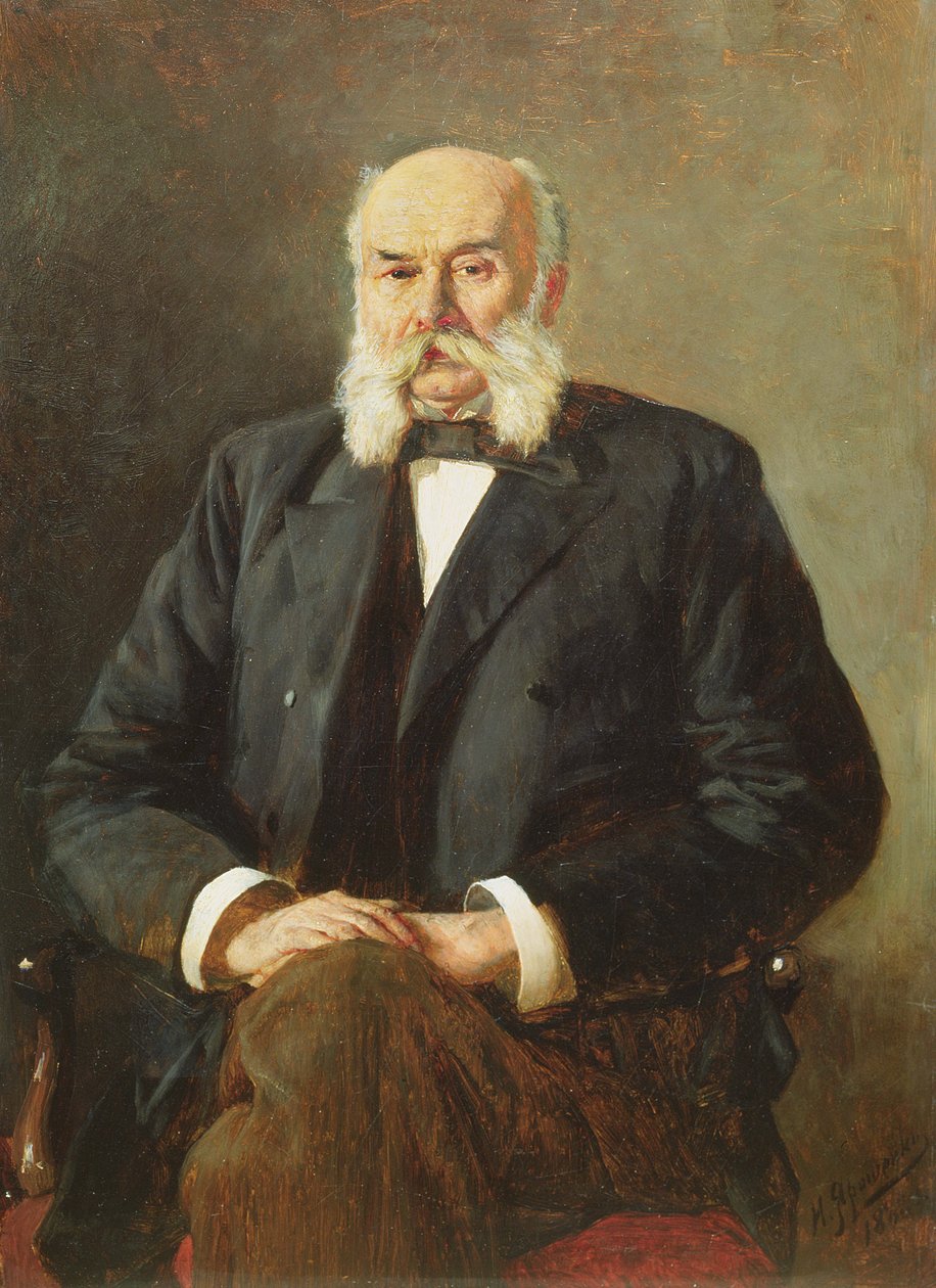 Ivan Gontcharov的肖像，1888年 作者 尼古拉·亚历山德罗维奇·雅罗斯申科