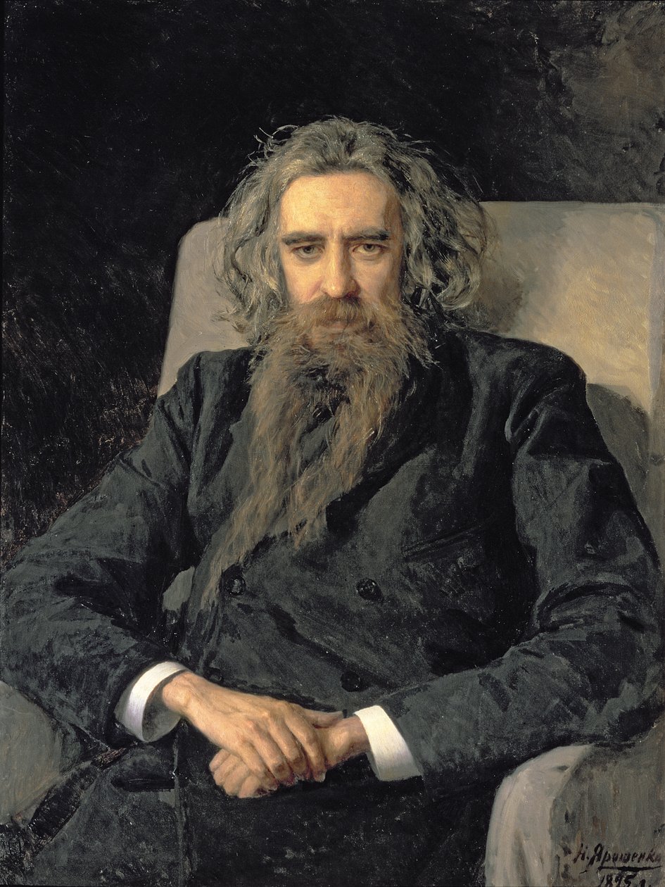 弗拉基米尔·谢尔盖耶维奇·索洛维约夫（1853-1900），1895年的肖像 作者 尼古拉·亚历山德罗维奇·雅罗斯申科