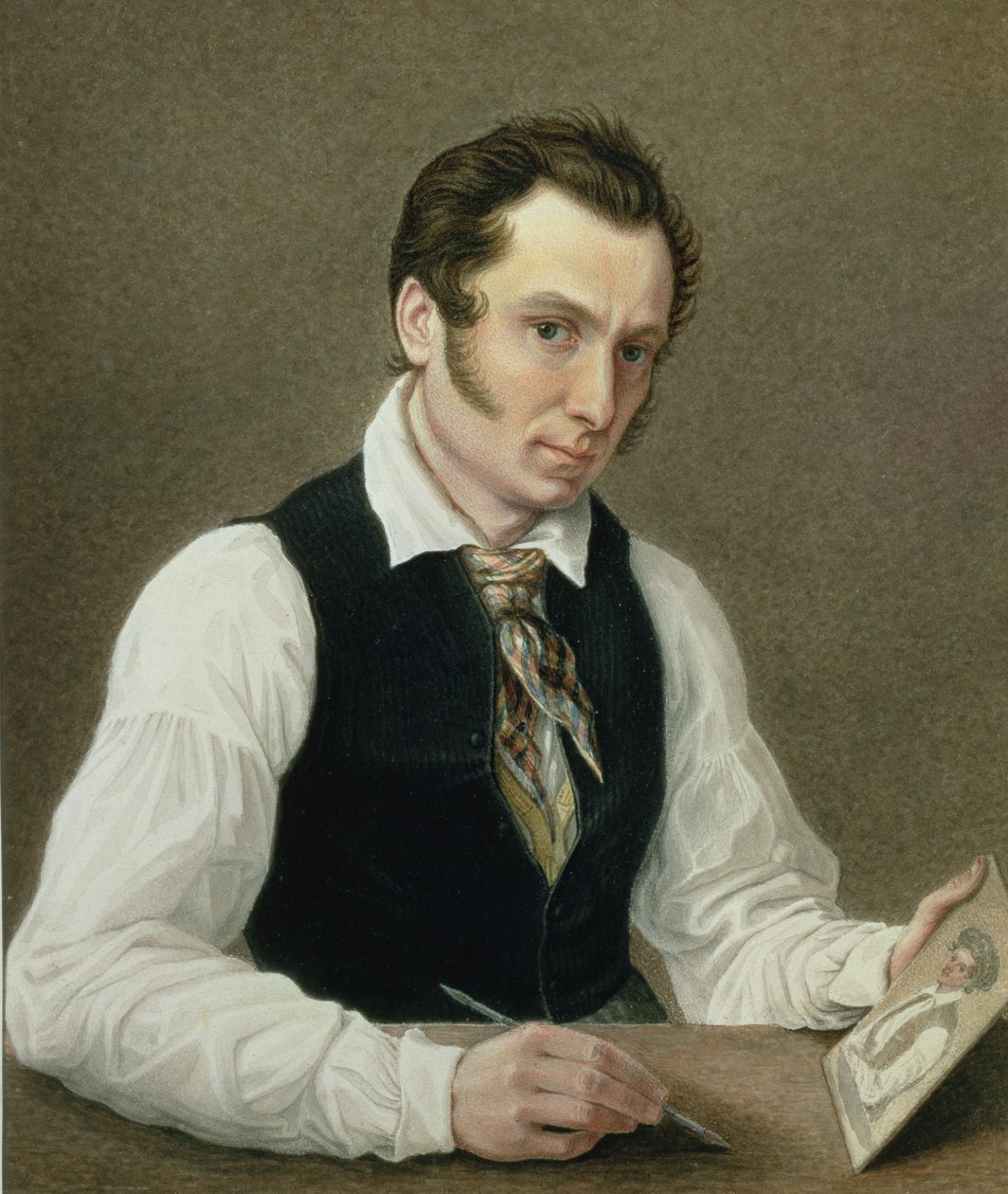 彼得监狱的自画像，1836年 作者 Nikolai Alexandrovich Bestuzhev