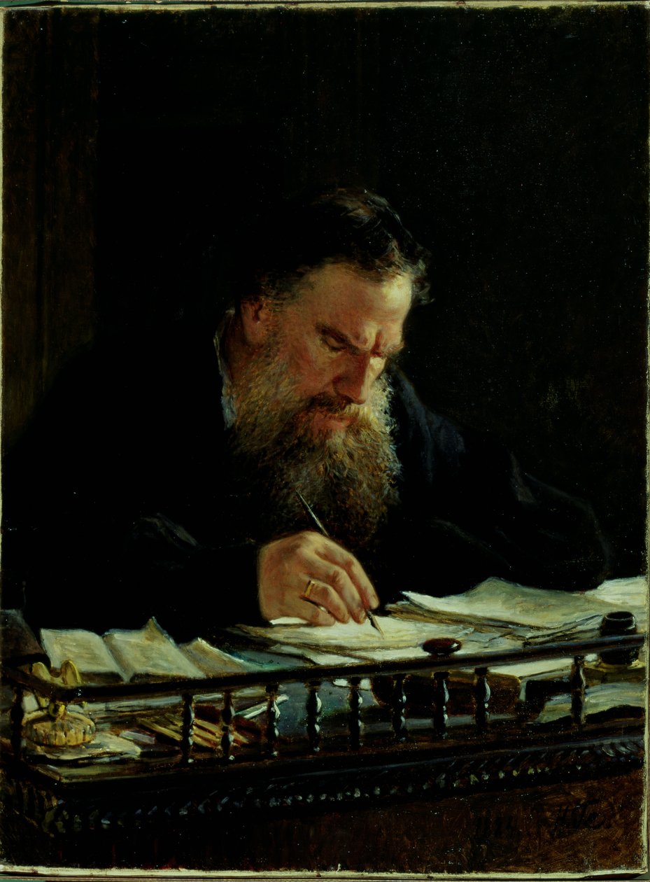 列夫托尔斯泰的肖像（1828-1910） 作者 尼古拉·尼古拉耶维奇·盖伊