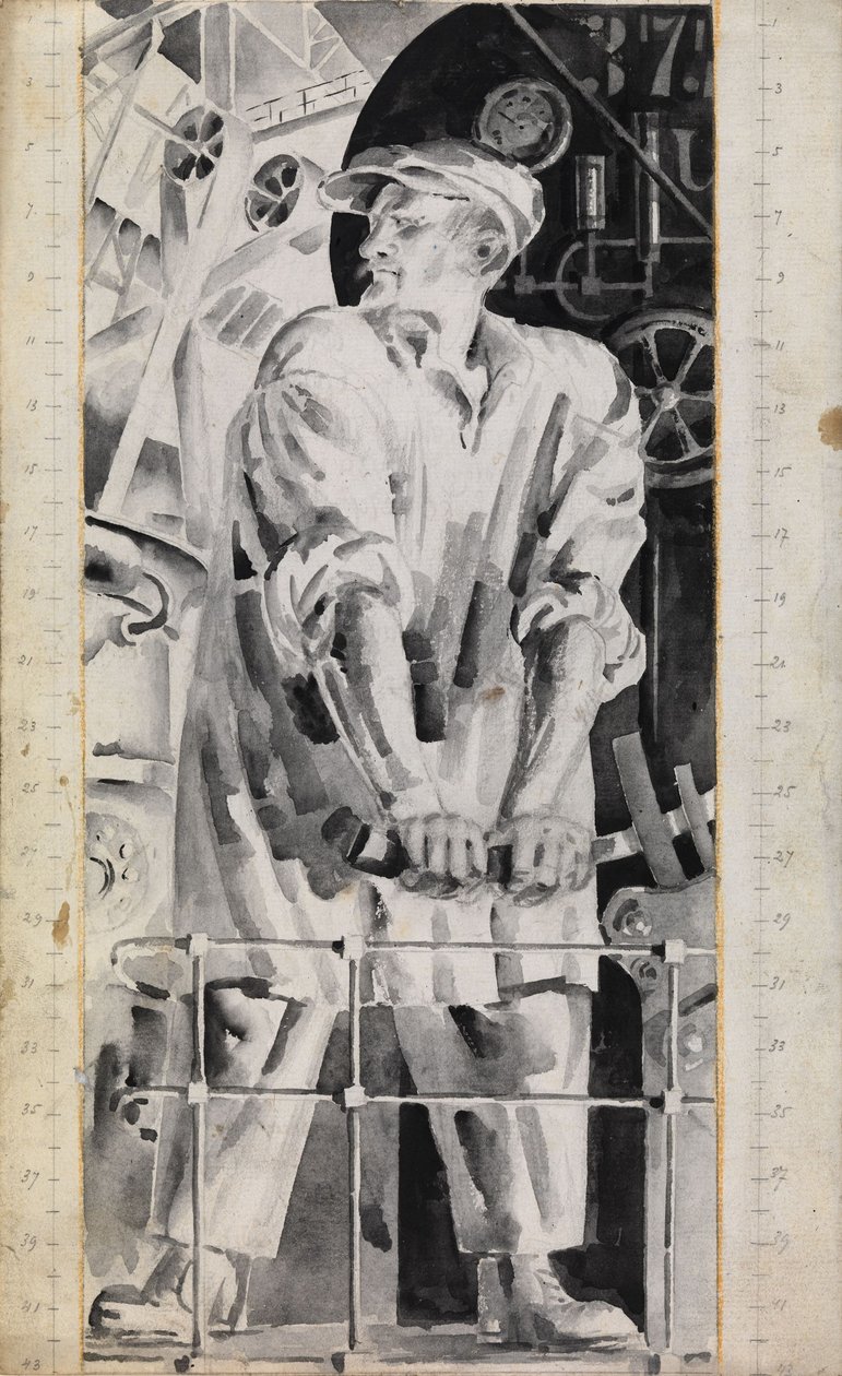机械师，1920年代 作者 尼古拉·阿德里安诺维奇·泰尔萨（Nikolai Adrianovich Tyrsa）