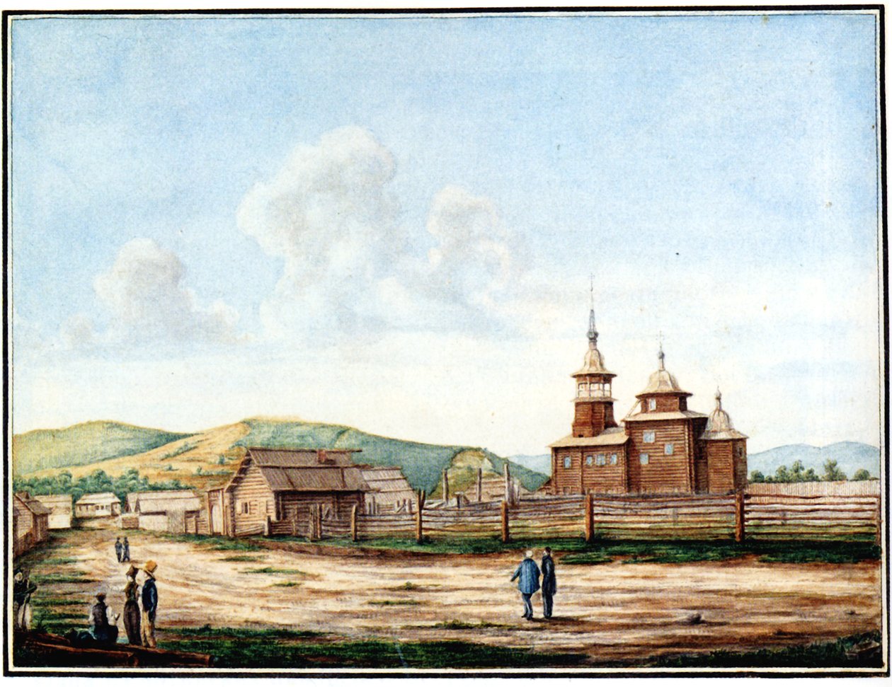 赤塔教堂，1829年至1839年 作者 Nikolai Alexandrovich Bestuzhev
