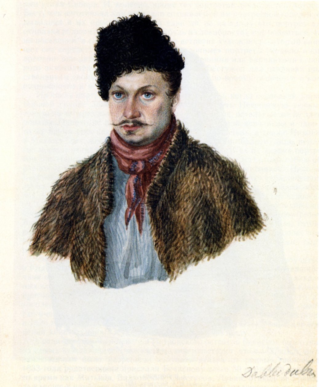 瓦西里·达维多夫（Decantbrist）肖像瓦西里·达维多夫（Vasily Davydov）1793-1855，1839年 作者 Nikolai Alexandrovich Bestuzhev