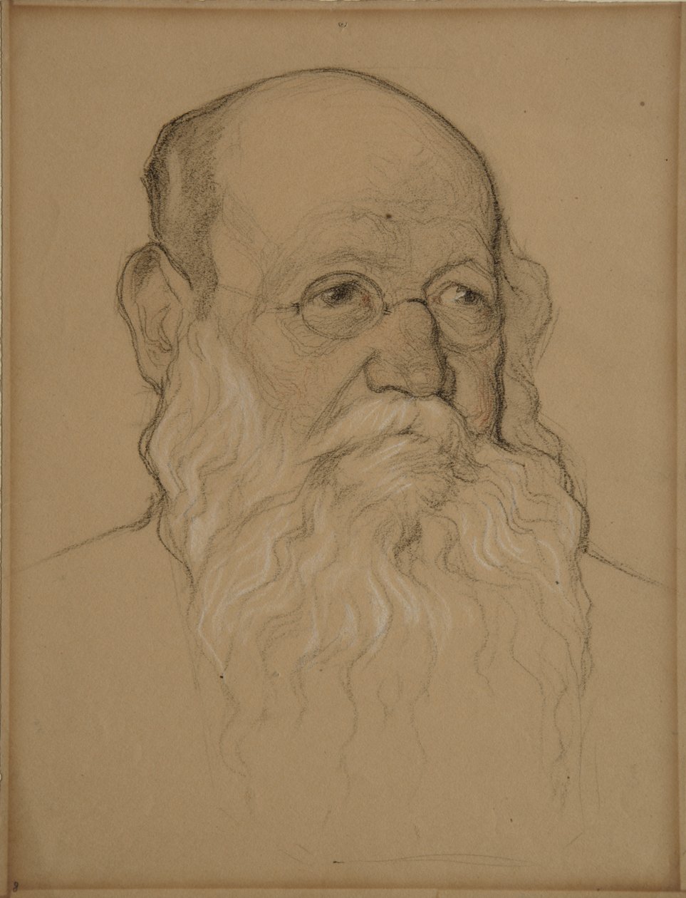 革命伯爵（Pyotr A.Kropotkin）的肖像1842-1921，1920-1921年 作者 尼古拉·安德烈耶维奇·安德烈耶夫