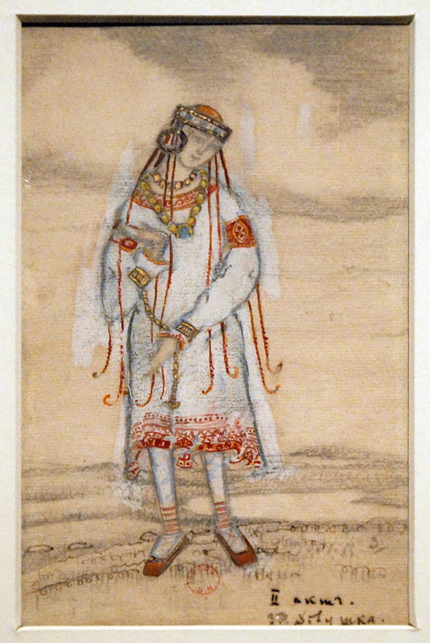 I. Stravinsky于1912年为芭蕾舞剧《春之祭》的服装设计 作者 尼古拉·康斯坦丁·诺维奇·罗里奇