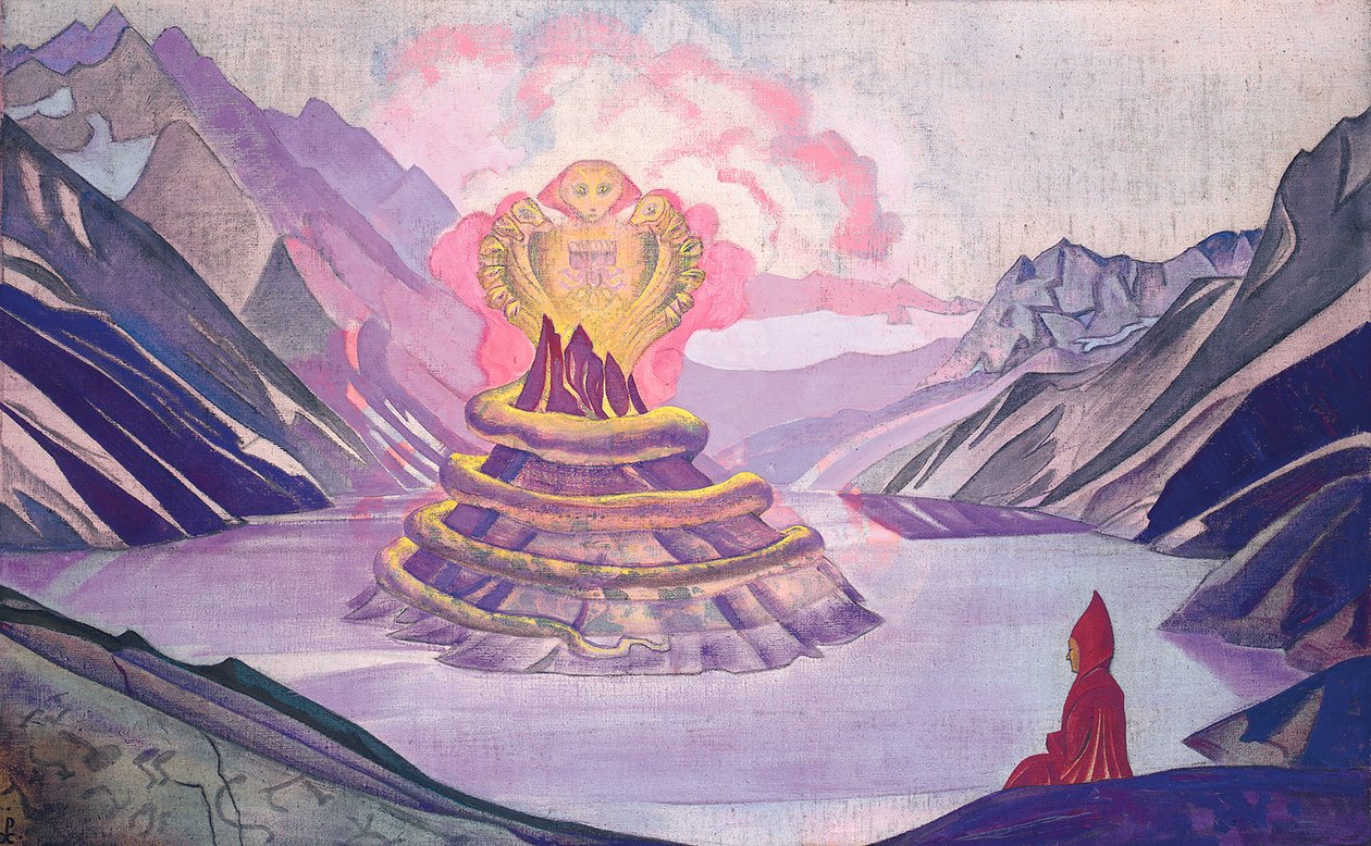 蛇的纳加留纳征服者，1925年。 作者 尼古拉·康斯坦丁·诺维奇·罗里奇