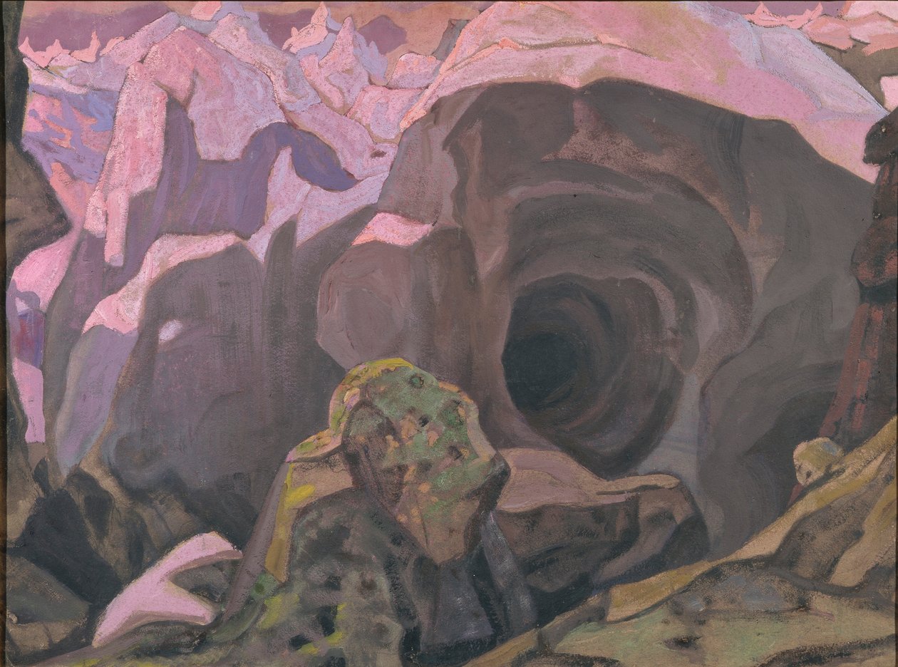龙达讷。易卜生（H. Ibsen）的戏剧《 Peer Gynt》的舞台设计，1911年 作者 尼古拉·康斯坦丁·诺维奇·罗里奇