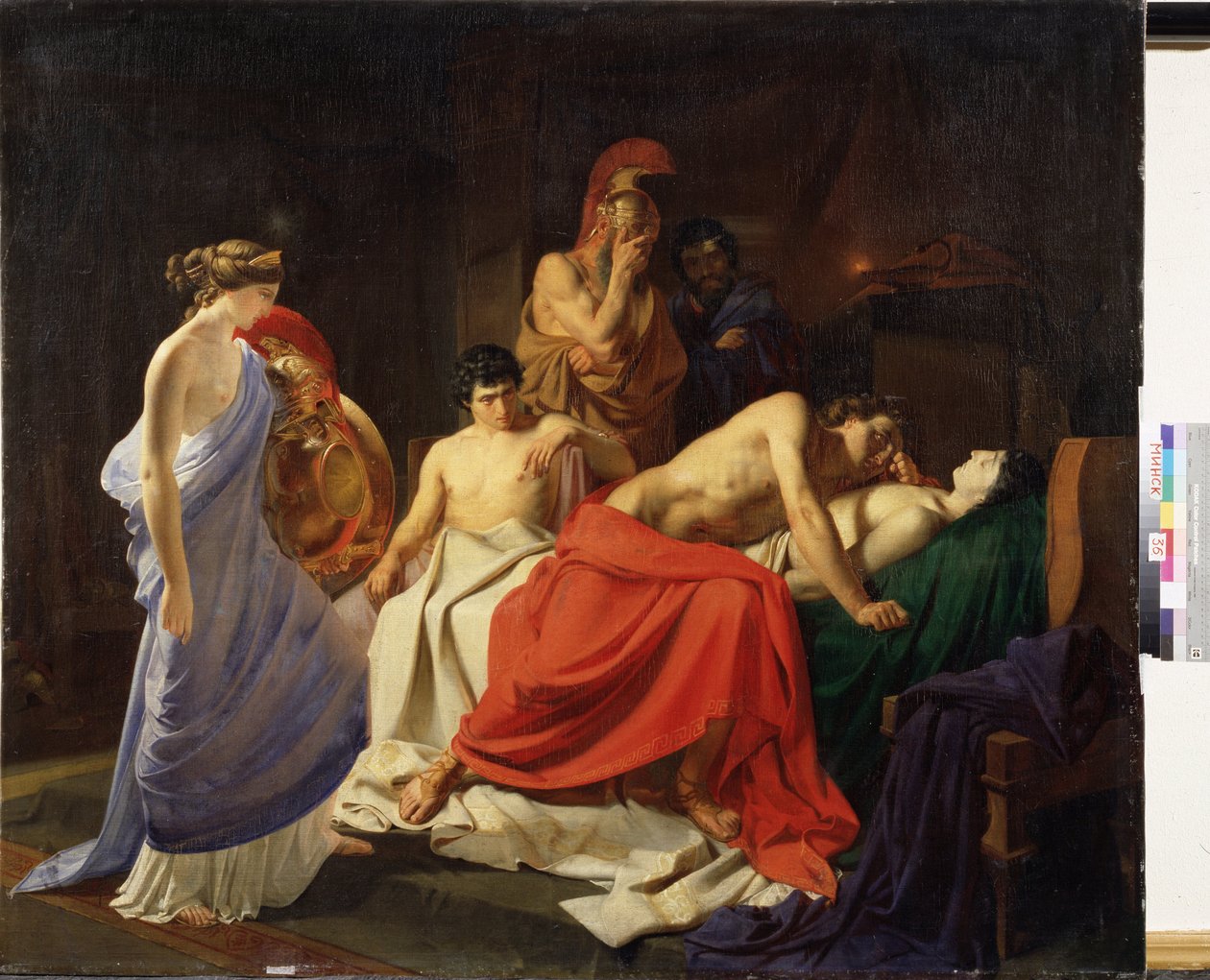 "Achille pleure la mort deAchilles 哀叹Patroclus的死亡 作者 尼古拉·尼古拉耶维奇·盖伊