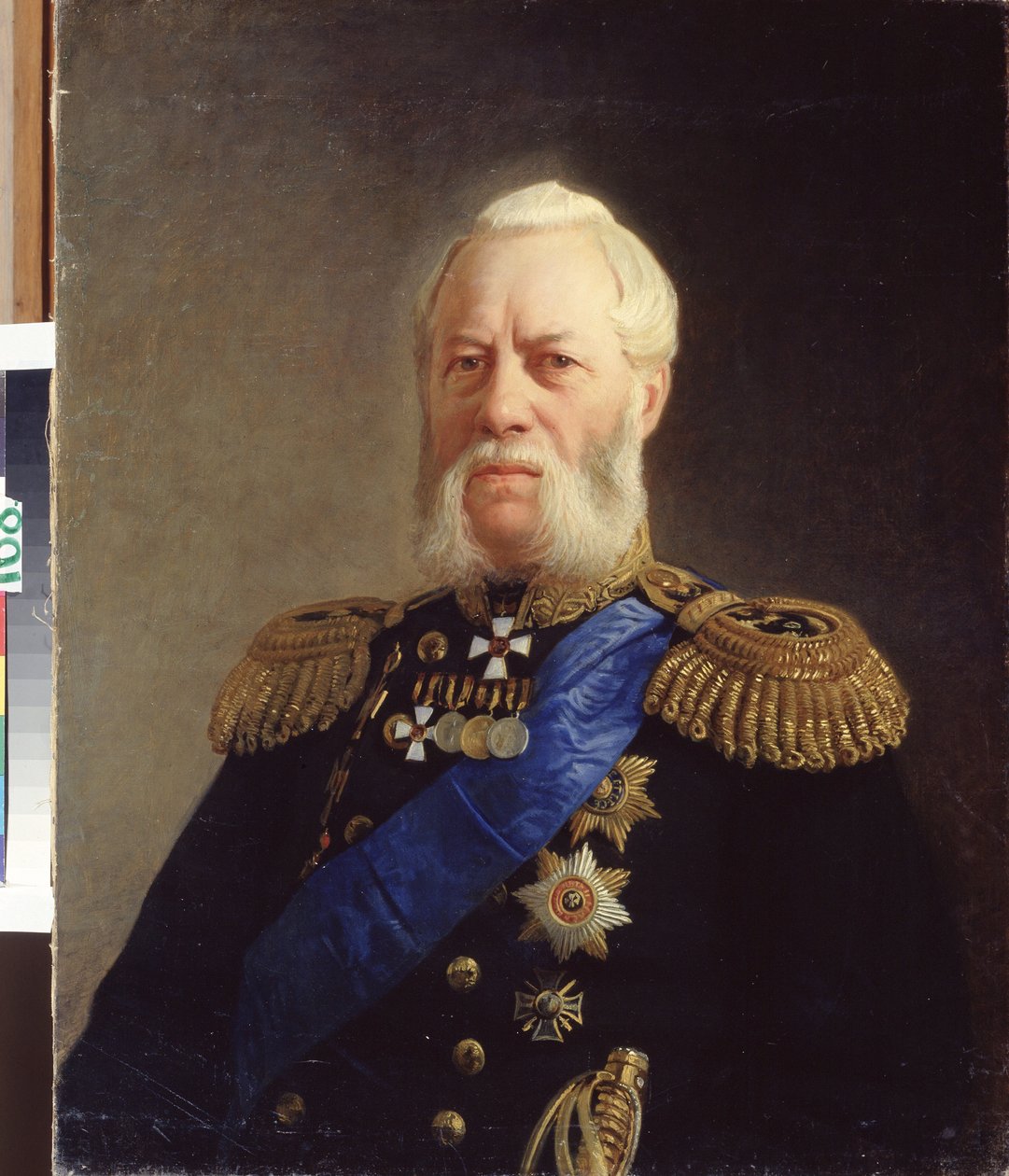 "亚历山大-潘菲洛夫海军上将肖像（1808-1874 年）"。尼古拉-尼古拉耶维奇-格（盖伊）（1831-1894 年）的画像 1871 年 圣彼得堡国家中央海军博物馆 作者 尼古拉·尼古拉耶维奇·盖伊