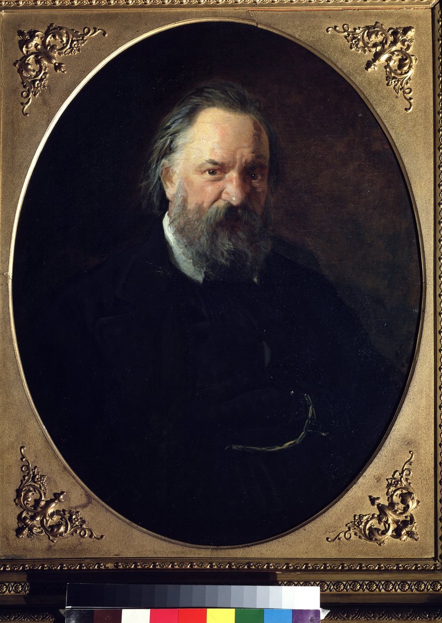 "作家亚历山大-赫尔岑（Alexandre Hertzen）（1812-1870 年）的肖像。尼古拉-尼古拉耶维奇-格（盖伊）（1831-1894 年）的画像，1867 年 莫斯科国立特列季亚科夫美术馆 作者 尼古拉·尼古拉耶维奇·盖伊