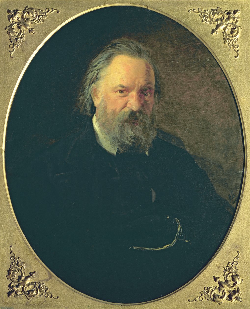 亚历山大·伊万诺维奇心脏的肖像（1812年至1870年），1867年 作者 尼古拉·尼古拉耶维奇·盖伊