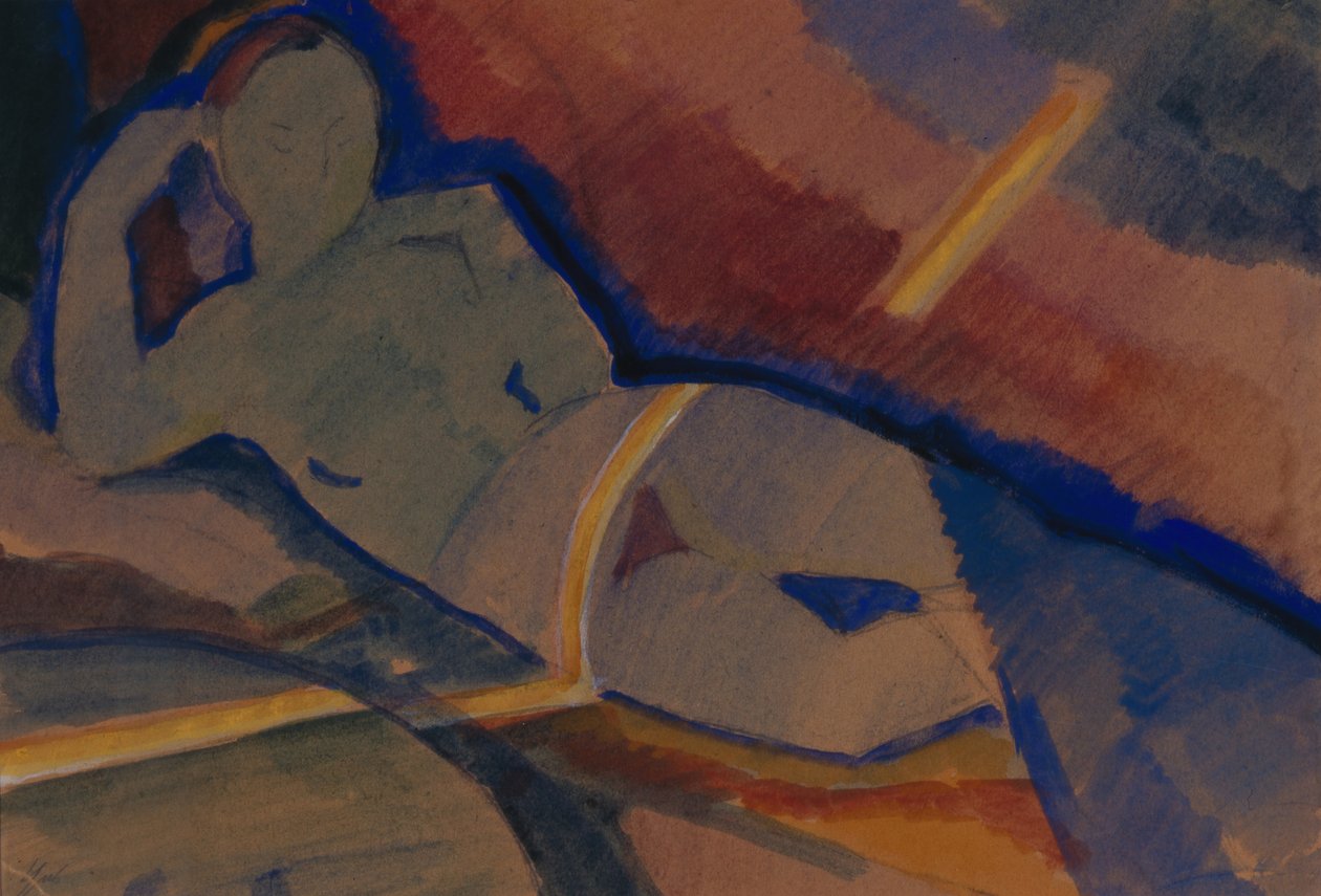 裸体，1920年 作者 尼古拉·巴甫洛维奇·乌里扬诺夫
