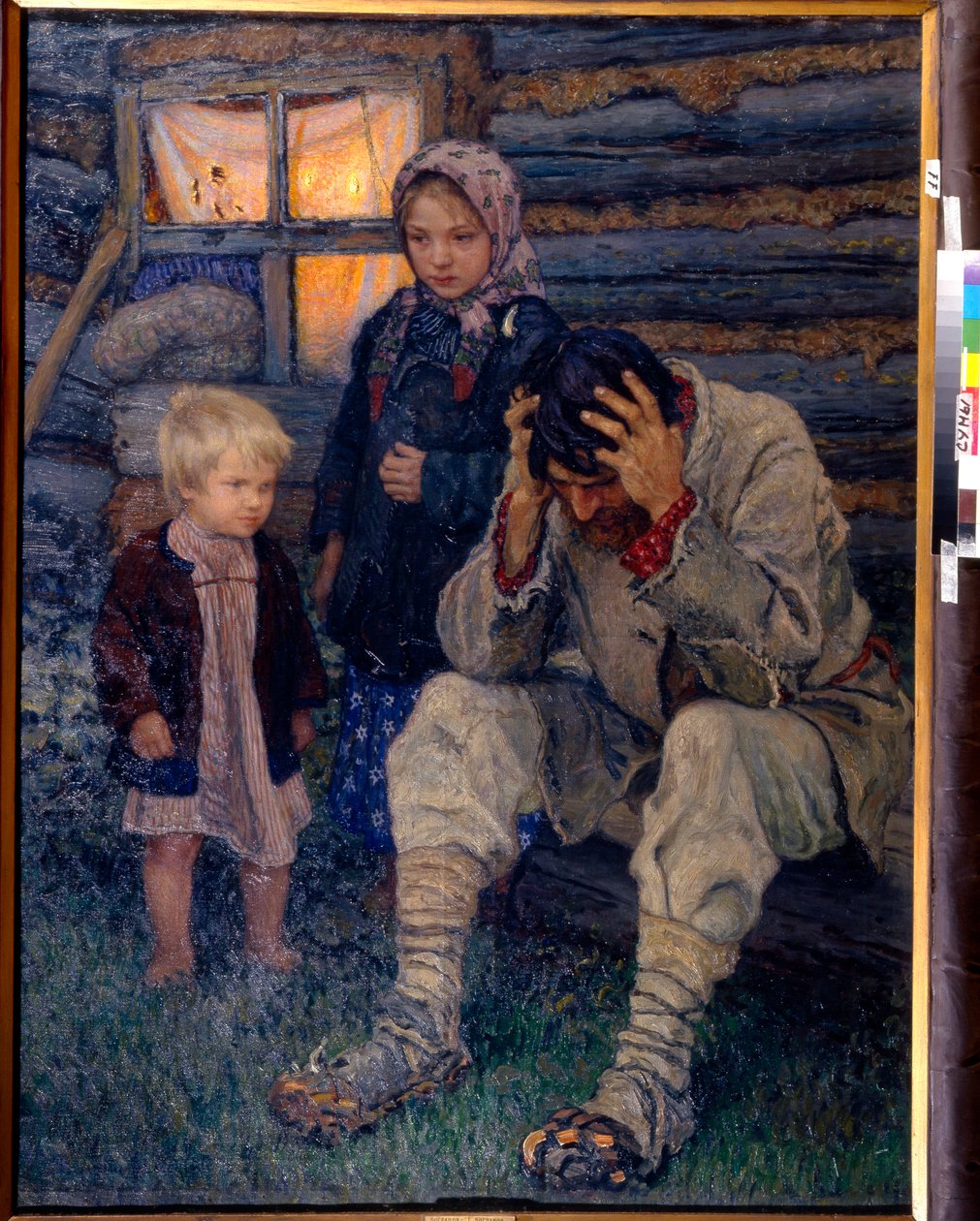 Deuil - Bogdanov-Belsky, Nikolai Petrovich (1868-1945) 哀悼布面油画 1909 年地区艺术博物馆，苏梅 141x106 作者 尼古拉·彼得罗维奇·博格达诺夫·贝尔斯基