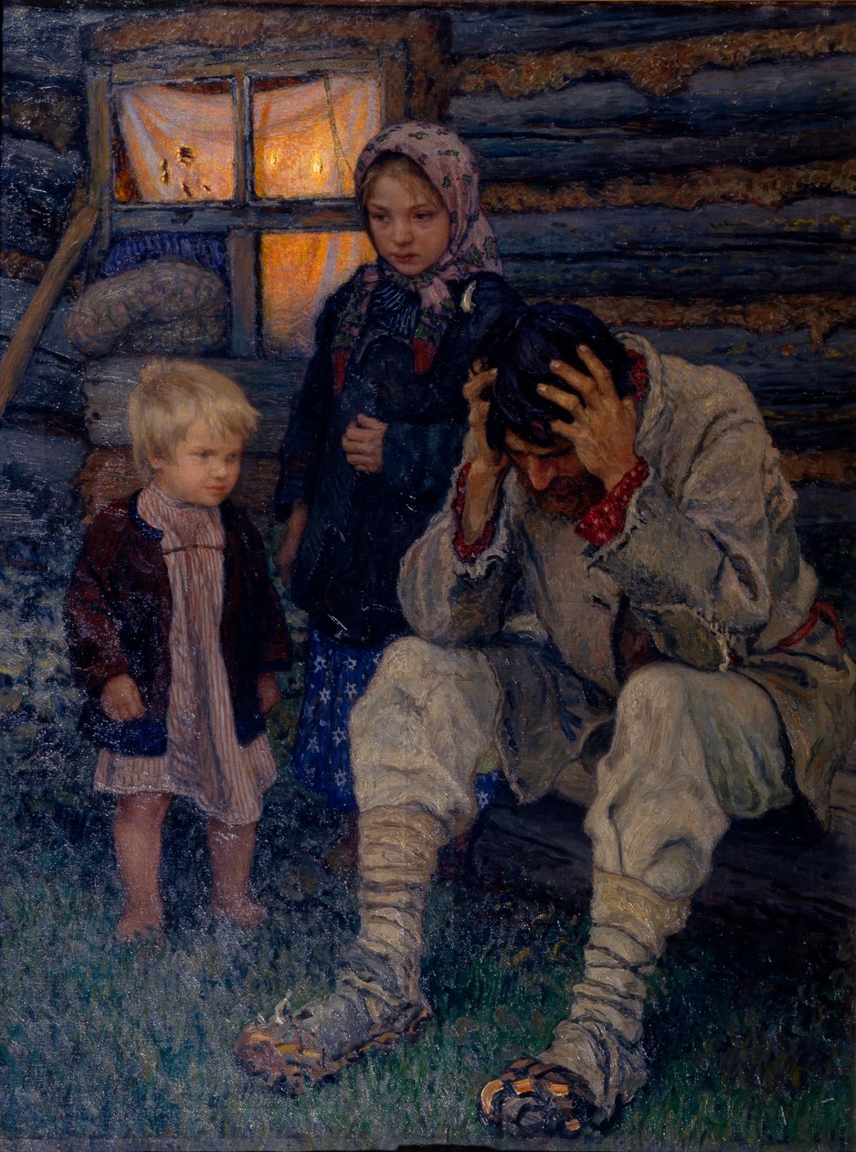 哀悼，1909年 作者 尼古拉·彼得罗维奇·博格达诺夫·贝尔斯基